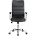 превью Кресло для руководителя Комус Мебель (Easy Chair) 580 чёрное (экокожа, металл хромированный)