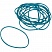 превью Резинка банковская универсальная 500 г (диаметр 60 мм, толщина 1.5 мм, голубая)