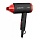 Фен BRAYER BR3040RD, 1400 Вт, 2 скорости, 1 температурный режим, складная ручка, черный/красный