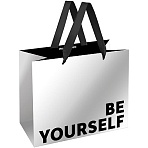 Пакет подарочный 23×18×10см MESHU «Be yourself», матовая ламинация