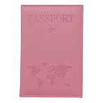 Обложка для паспорта «Passport map»экокожа soft-touchрозоваяSTAFF238759