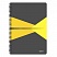 превью Бизнес-тетрадь Leitz Office А4 90 листов желтая с серым в клетку съемная линейка-закладка на спирали (225х297 мм)