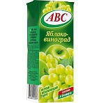 Нектар АВС яблочно-виноградный осветленный стерилиз. слим 0.2л