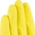 превью Перчатки Luscan резиновые латекс хлопковое напыление желтые р M (5 пар/уп)