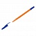 превью Ручка шариковая СТАММ «511» синяя, 0.7мм, оранжевый корпус