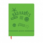 Дневник 1-11 кл. 48л. ЛАЙТ BG «Bad habits», иск. кожа, термотиснение, ляссе