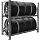 Стеллаж металлический SB 1153×1167х525 для хранения 8 шин оцинк