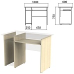 Каркас к столу компьютерному «Канц» 1000×600х750 мм, цвет дуб молочный