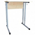 Стол-парта 1-местный регулируемый «Умник»600×500х520-640 ммрост 2-4серый каркасЛДСП клён