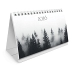 Календарь-домик настольный на гребне с бегунком, 2026 г., BRAUBERG, 160×105 мм, «Туман»