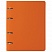 превью Тетрадь на кольцах 120 л. BRAUBERG А5 «Joy», под фактурную кожу, оранжевый/светло-оранжевый, 129992