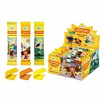 Конфета жевательная ЧЕБУРАШКА со вкусами апельсин, банан, лимон, 10 г