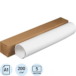 Бумага чертежная (ватман) 610×860мм 200г КБФГ 5л/уп, тубус 100×100х710мм