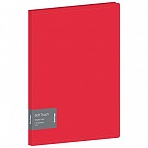 Папка с 10 вкладышами Berlingo «Soft Touch», 17мм, 700мкм, красная, с внутр. карманом