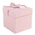 превью Коробка складная подарочная MESHU «Pink terrazzo», (15×15×15см), с лентой, отд фольгой