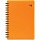 Записная книжка А6 60л. на гребне BG «Neon», оранжевая пластиковая обложка, тиснение фольгой