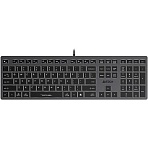 Клавиатура A4Tech Fstyler FX60 серый USB slim LED (FX60 GREY / WHITE)