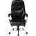 превью Кресло для руководителя Комус Мебель (Easy Chair) 535 чёрное (экокожа, металл хромированный)