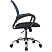 превью Кресло офисное Комус Мебель (Easy Chair) 396 синее/чёрное (ткань/сетка, металл)