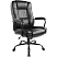 превью Кресло для руководителя Комус Мебель (Easy Chair) 584 чёрное (рециклированная кожа, металл крашеный)