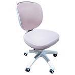 Кресло детское BRABIX KIDS «MG-230», без подлокотников, сетка/ткань TW, розовое