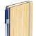 превью Ежедневник недатированный А5 145×213мм BRAUBERG «Bamboo», резинка, держатель, 160л, коричневый