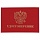Бланк документа «Удостоверение» (жесткое), «Герб России», красный, 66×100 мм, STAFF