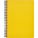 Бизнес-тетрадь Attache Bright colours A5 96 листов желтая в клетку на спирали (207×260 мм)