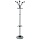 Вешалка-стойка «Ажур-3Ф», 1.8 м, основание диаметром 42 см, 5 крючков + место для зонтов, металл, черная