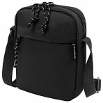 Сумка на плечо HEIKKI COMPACT (ХЕЙКИ), два кармана, черная, 19×14х5 см