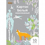 Картон белый №1 School Живая природа А4 10 листов