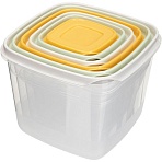 Набор конт. Для продуктов clever 6шт 0.12л+0.25л+0.45л+0.75л+1.2л+2.0л