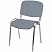 превью Стул офисный Easy Chair Изо серый (искусственная кожа, металл хромированный)