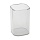 Подставка-стакан СТАММ «Тропик», пластиковая, квадратная, белая