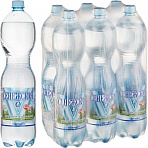 Вода минеральная Сенежская газированная 1.5 литра (6 штук в упаковке)