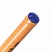 превью Ручка шариковая масляная ОФИСМАГ, СИНЯЯ, корпус оранжевый, узел 0.7 мм, линия письма 0.35 мм