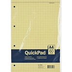 Запасной блок QuickPad А4 60 листов желтый в клетку на спирали