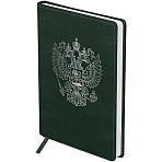 Ежедневник недатированный, А5, 160л., твердый переплет, кожзам, BG «Орел» зеленый