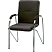 превью Конференц-кресло Easy Chair Samba чёрный (экокожа, металл хромированный)