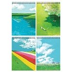 Блокнот А5 60л. на гребне BG «Minimalistic fields», твердая подложка