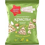 Чипсы Happy Corn цельно кукурузно рисовые, гр сметаной, без жарки 50гx18ш/УП