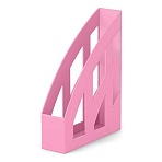 Лоток вертикальный для бумаг ERICH KRAUSE «Office-Pastel» (245×75х320 мм), розовый