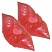 превью Бахилы одноразовые полиэтиленовые стандартной плотности 21 мкм красные (2.1 г, 50 пар в упаковке)