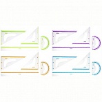 Набор чертежный большой Berlingo «Color» (треуг. 2шт, линейка 30см, транспортир), прозрачный