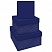 превью Набор квадратных коробок 3в1, MESHU «Blue style. Base. », (19.5×19.5×11-15.5×15.5×9см)
