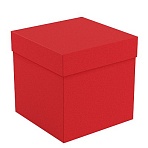 Коробка складная подарочная MESHU «Red», (15×15×15см), блестки