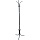 Вешалка-стойка SHT-CR11, 1.8 м, основание 40 см, 5 крючков + 2 дополнительных, дерево/металл, венге/хром