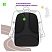 превью Рюкзак Berlingo U3 «Black-green» 41×29.5×13см, 2 отделения, 4 кармана, эргономичная спинка