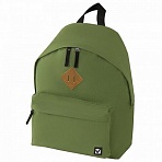 Рюкзак BRAUBERG B-HB1625 ст. класс/студенты/молодежь, сити-формат, «Один тон Зеленый», 41?32?14 см