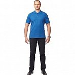 Рубашка Поло (190 г), короткий рукав, васильковый (XL)